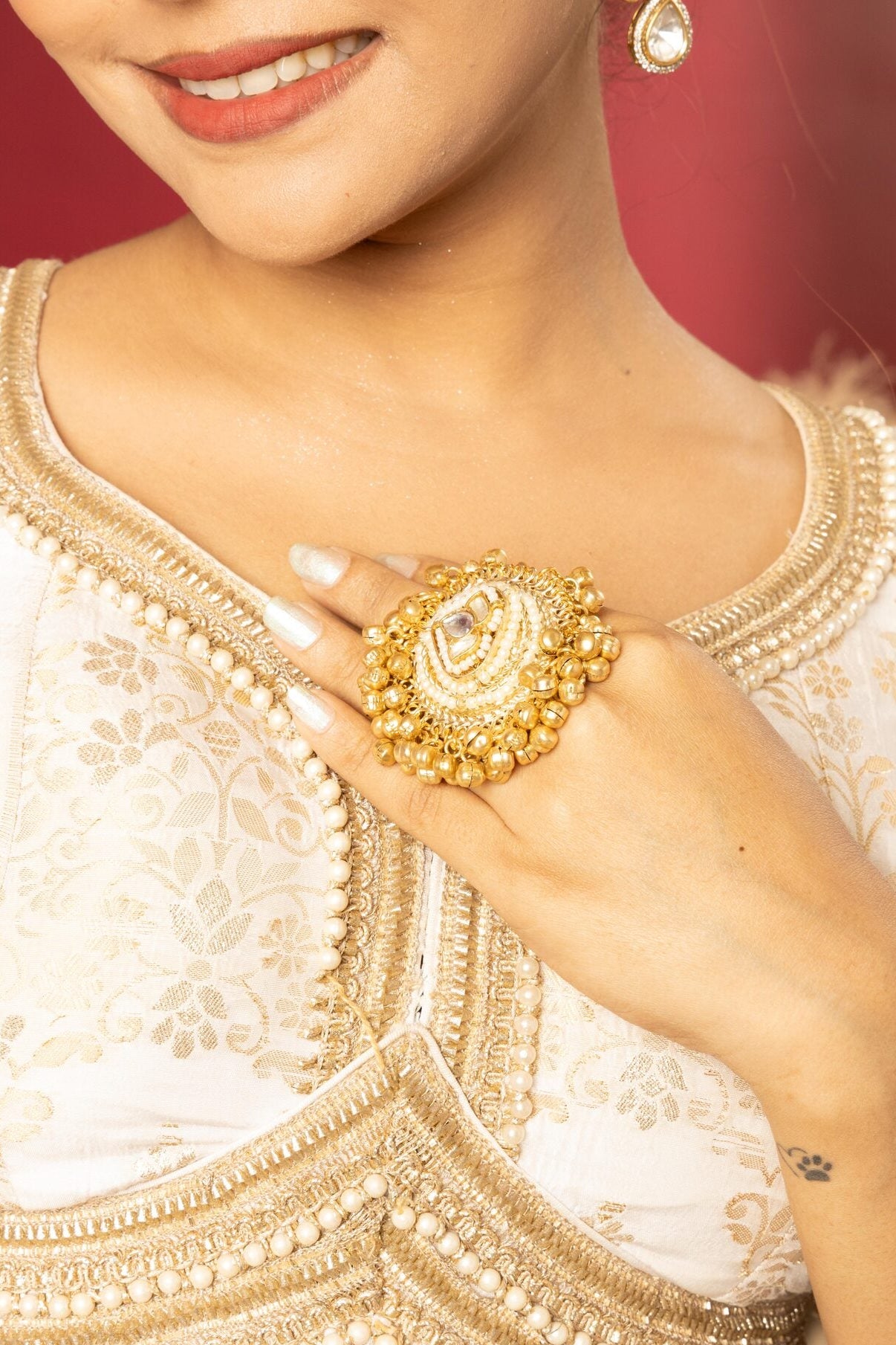 Noor Polki Statement Ring