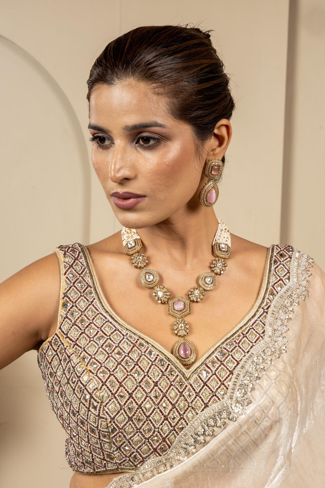 Imperial Gold Pink and Pearl Ensemble