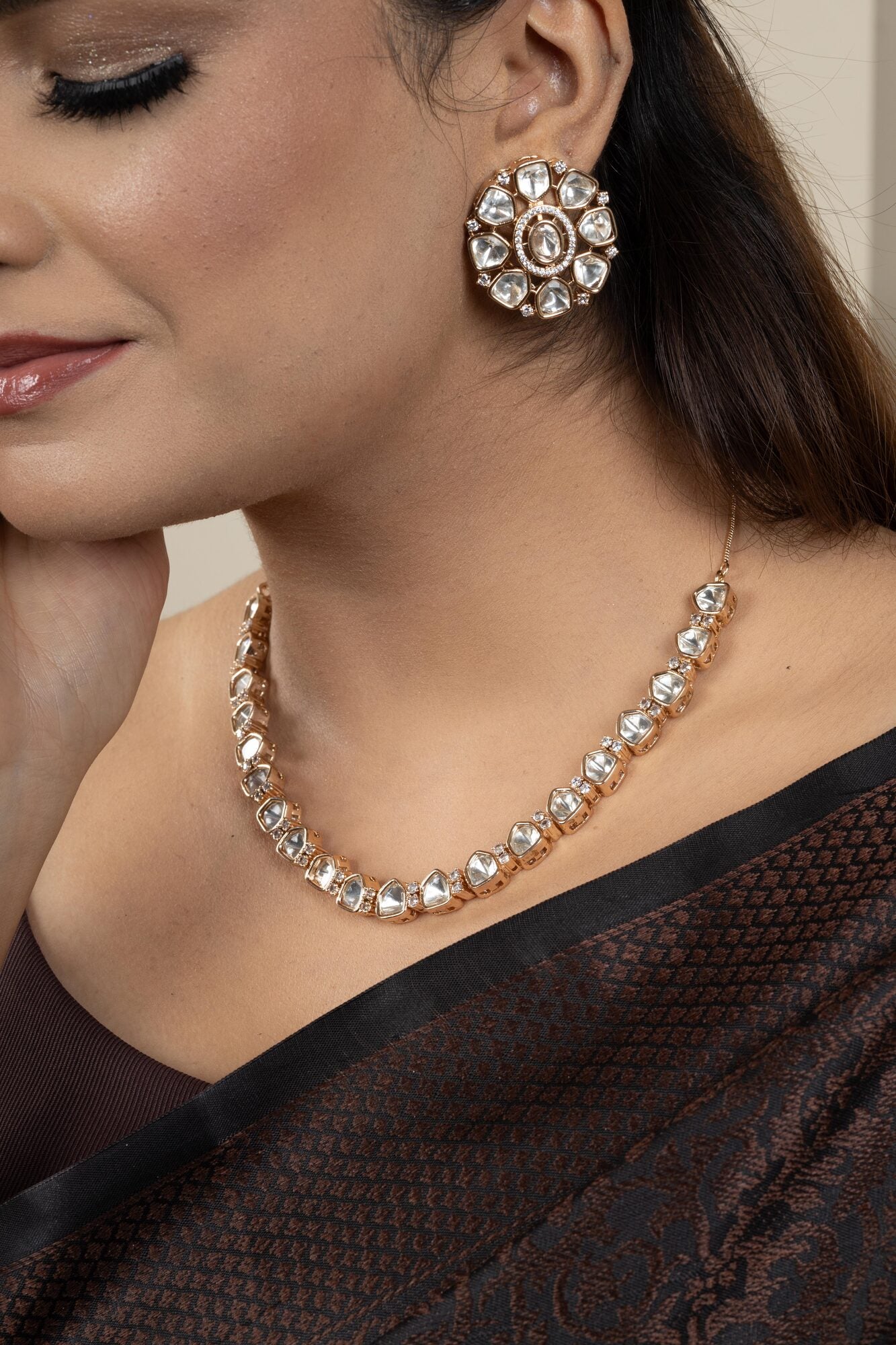 Elise Radiance Kundan CZ Set