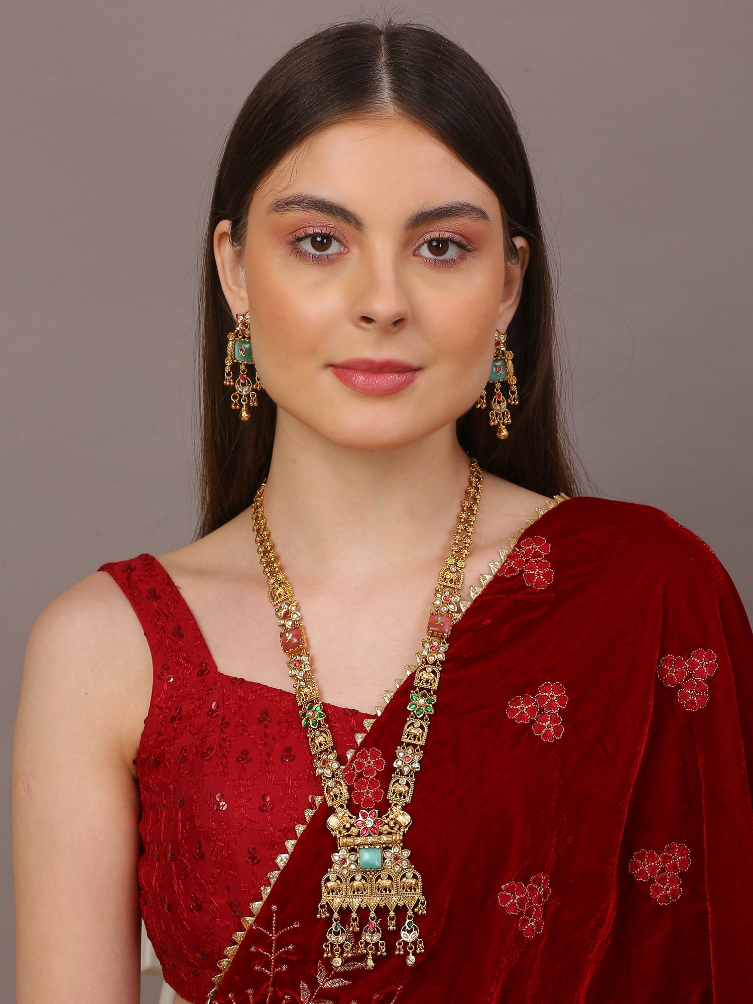 Luxury Temple-Inspired Heritage Necklace Set